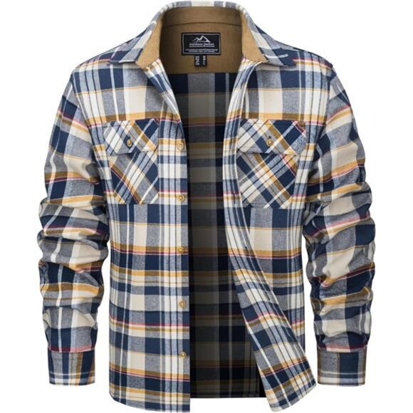 Other - Men's Flannel Shirts Long Sleeve Plaid 03